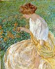 Robert Reid Famous Paintings - The Yellow Flower